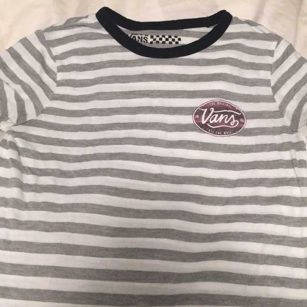 striped vans tshirt
